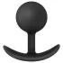 Anal Adventures Platinum Vibra Plug - anál dildó (fekete)
