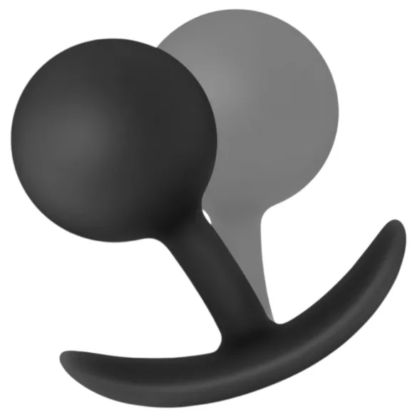 Anal Adventures Platinum Vibra Plug - anál dildó (fekete)