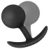 Anal Adventures Platinum Vibra Plug - anál dildó (fekete)