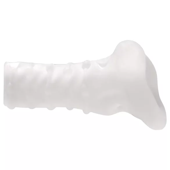 Perfect Fit Breeder - nyitott péniszköpeny (10 cm) - fehér