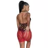 Subblime 952242 - színátmenetes necc ruha- (piros) - XS-M