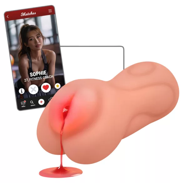 Intense First Time Sophie - élethű szűz műpunci maszturbátor (natúr)