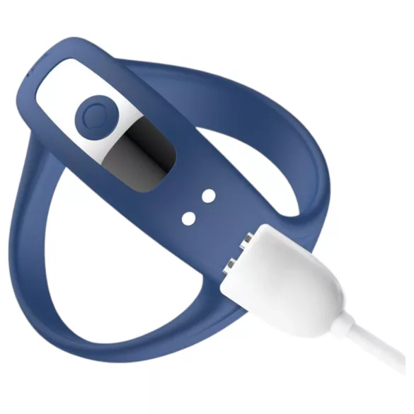 INTOYOU - okos, vibrációs pénisz-és heregyűrű (kék)