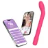 Adalet Gently - App-vezérelt G-pont és prosztata vibrátor (pink)
