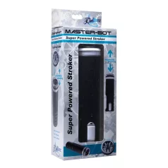   Master-Bot - fel-le mozgó, puha tüskés száj maszturbátor (fekete)