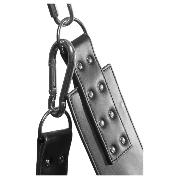 XR Brands - Sex sling állvánnyal (fekete)