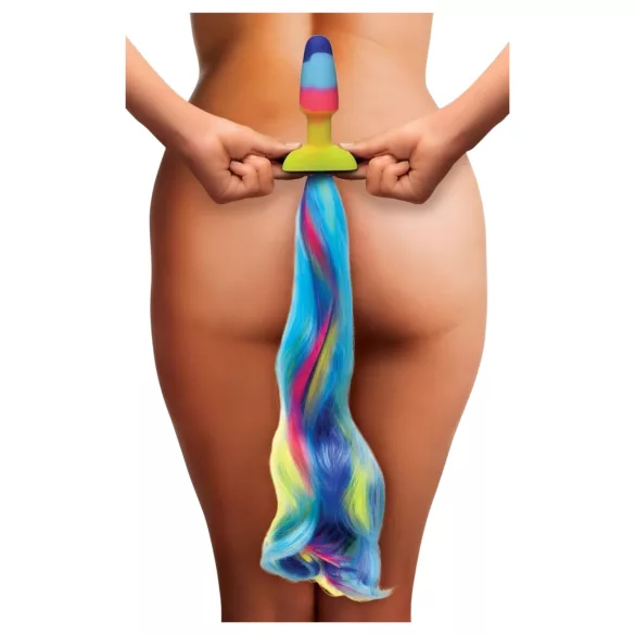 TAILZ - unikornis, szilikon anál plug (szivárvány)