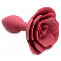   Master Series Booty Bloom - rózsás, szilikon anál dildó (piros)