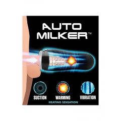   Lovebotz Auto Milker - akkus, vízálló szívó maszturbátor (fekete)