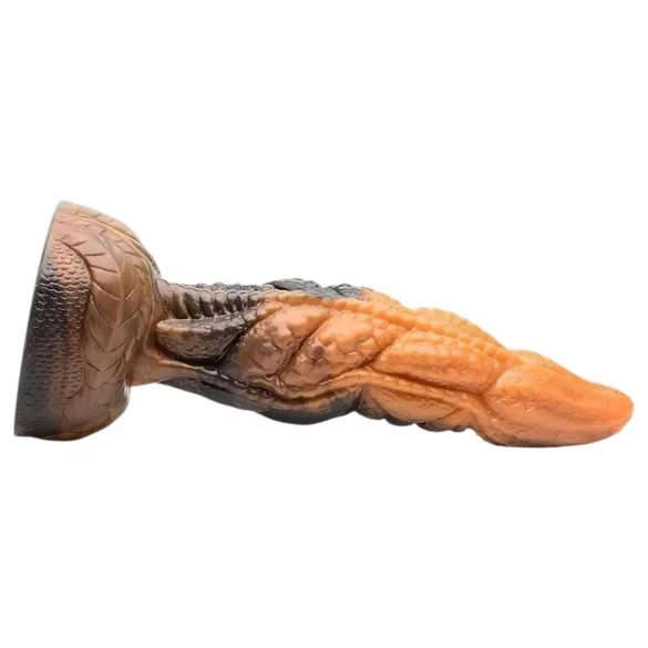 Creature Cocks Ravager - textúrált szilikon dildó - 20cm (narancs)