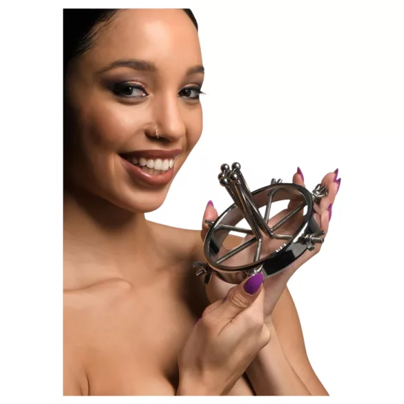 XR Brands Oculus - rozsdamentes acél tágító (ezüst)