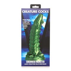   Creature Cocks Cockness Monster - tapadótalpas szilikon dildó (zöld)