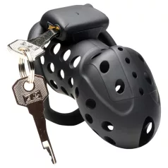 Master Series Lock Down - szellőző péniszketrec (fekete)
