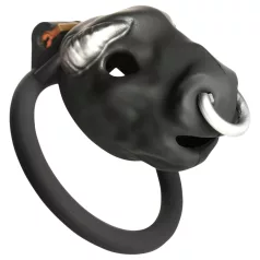 Master Series Bull - bikafejes péniszketrec (fekete)