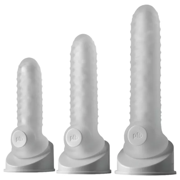 Fat Boy Checker Box - péniszköpeny (17cm) - fehér
