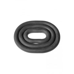   Perfect Fit Ultra Wrap - vastag péniszgyűrű szett - fekete (3db)