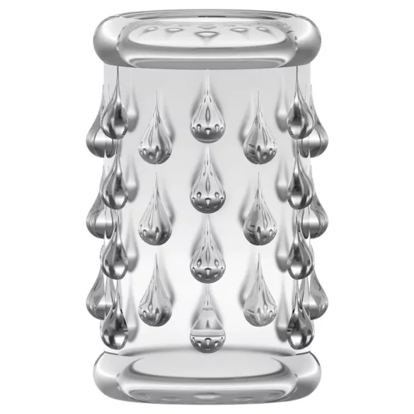 Stay Hard - gömbös péniszmandzsetta (átlátszó)