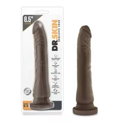   Dr. Skin 8,5 - tapadókorongos élethű dildó - barna (20,5cm)