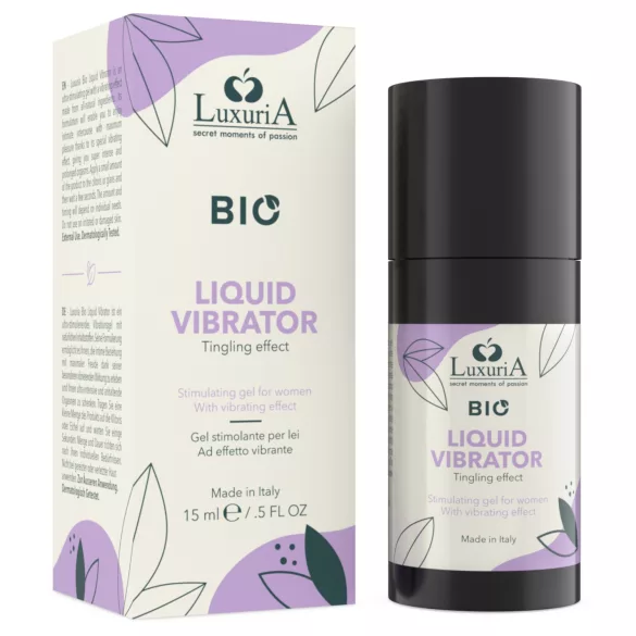 Intimateline Luxuria BIO - folyékony vibrátor gél nőknek (15ml)