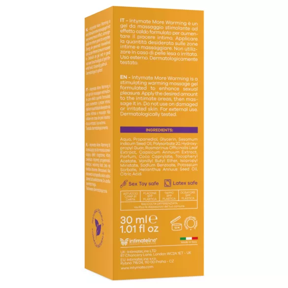 Intimateline Intymate More - melegítő hatású izgató gél (30ml)