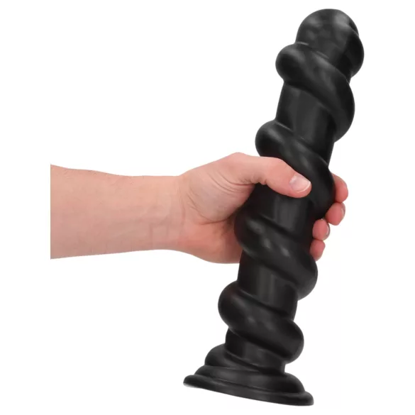 Ouch! Hole Driller - óriás anál plug (fekete) - 31,5 cm
