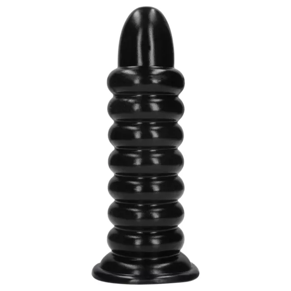 Ouch! Spiral Force - csavart anál plug (fekete) - 23,5 cm