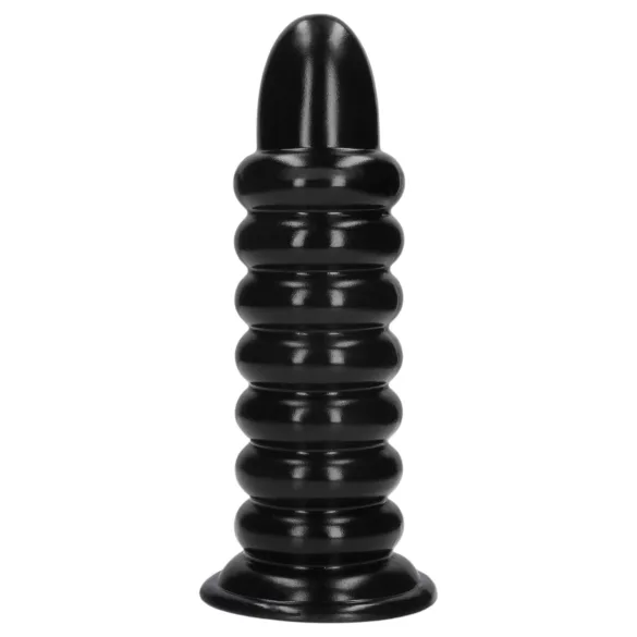 Ouch! Spiral Force - csavart anál plug (fekete) - 23,5 cm
