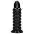 Ouch! Spiral Force - csavart anál plug (fekete) - 23,5 cm