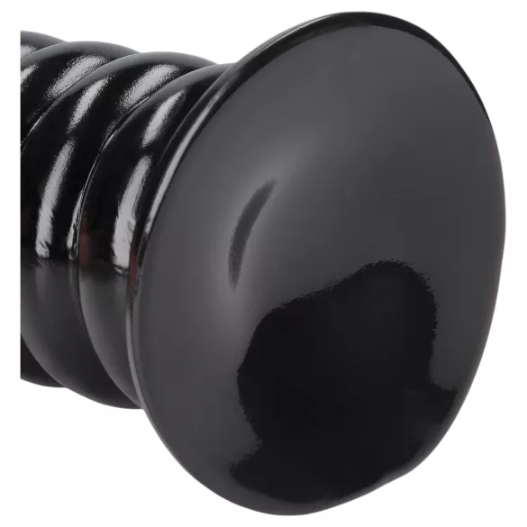 Ouch! Spiral Force - csavart anál plug (fekete) - 23,5 cm
