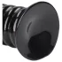 Ouch! Spiral Force - csavart anál plug (fekete) - 23,5 cm