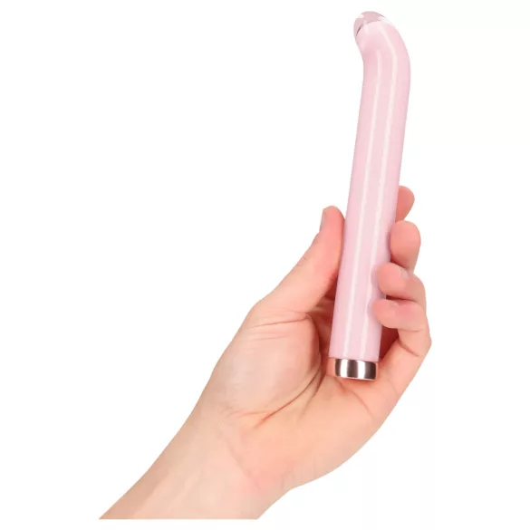 Loveline - G-pontos üveg vibrátor (rózsaszín)