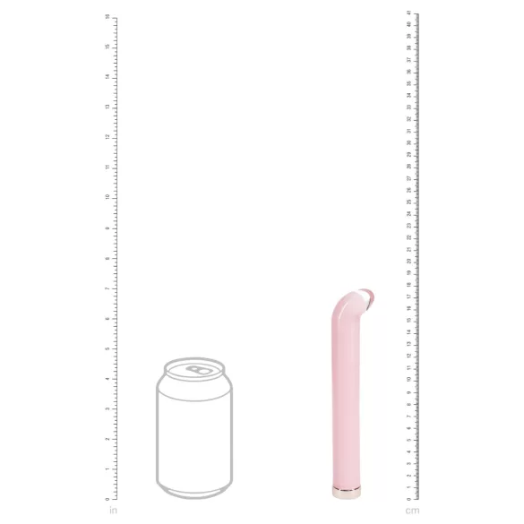 Loveline - G-pontos üveg vibrátor (rózsaszín)