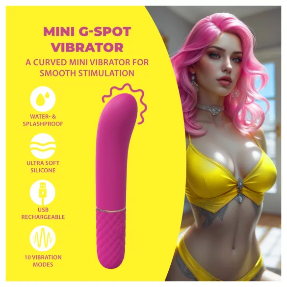 Loveline - mini G-pont vibrátor (rózsaszín)