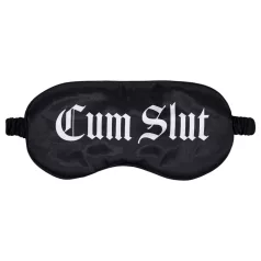   Ouch! - Cum Slut" feliratos szatén szemmaszk (fekete)"