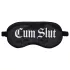 Ouch! - Cum Slut" feliratos szatén szemmaszk (fekete)"