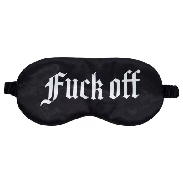 Ouch! - Fuck Off" feliratos szatén szemmaszk (fekete)"