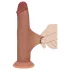RealRock - dupla sűrűségű élethű dildó (napbarnított) - 15,5 cm