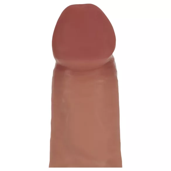 RealRock - dupla sűrűségű élethű dildó (napbarnított) - 15,5 cm