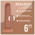 RealRock - dupla sűrűségű élethű dildó (napbarnított) - 15,5 cm