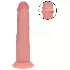   RealRock - dupla sűrűségű élethű dildó (testszínű) - 18,5 cm