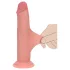 RealRock - dupla sűrűségű élethű dildó (testszínű) - 18,5 cm