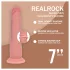 RealRock - dupla sűrűségű élethű dildó (testszínű) - 18,5 cm