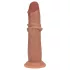 RealRock - dupla sűrűségű élethű dildó (napbarnított) - 20,5 cm
