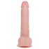 REALROCK - tapadókorongos vibrátor - natúr (18cm)