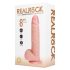 REALROCK - forgó vibrátor - natúr (20,5cm)