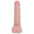 REALROCK - forgó vibrátor - natúr (20,5cm)