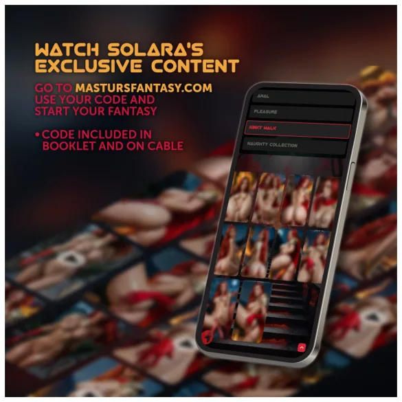 Masturs Solara - melegítő fel-le mozgó AR maszturbátor (piros)