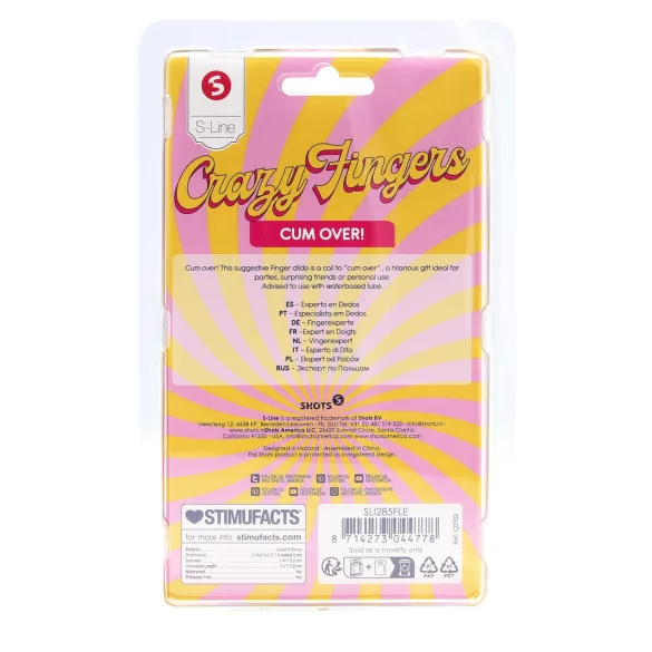 S-Line - kétujjas dildó (natúr)