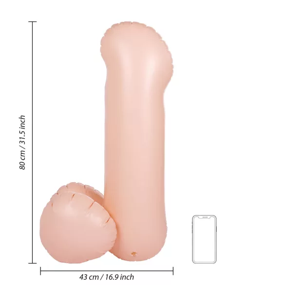 S-Line - Blow Me Up - felfújható fütyi lufi (80 cm)