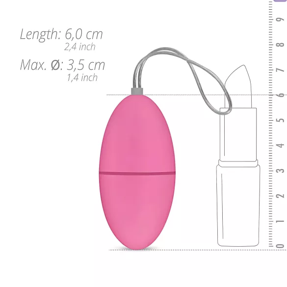 EasyToys - hordható 7 ritmusú rádiós vibrotojás (pink)
